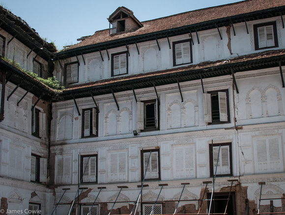 The old palace, this is damage still being restored from the 2015 earth quake.
