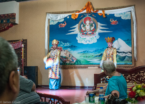 A cultural show and dinner on our first night in Tibet.