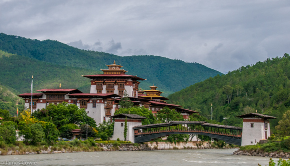 Punakha Dzong, the most important monastery in Bhutan.