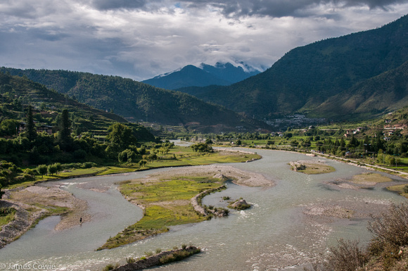 River near Paro this afternoon.