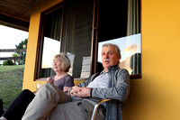 Carolyne and Ken enjoy the sunset from last night, our last in Monteverde