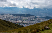 Quito from mountain top