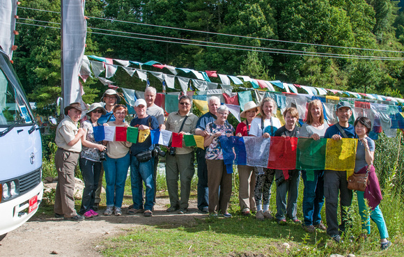 Fran, Ken and Wendy brought prayer flags so we signed them and hung them.