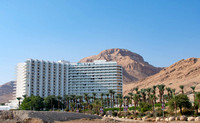 Our hotel, located right on the dead sea.