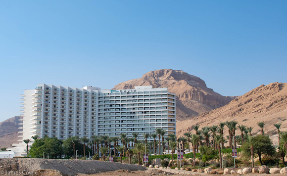 Our hotel, located right on the dead sea.