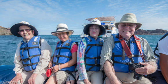 Patricia, Angela, Jane and Gerry as we head into Sullivan Bay for our afternoon photo shoot.